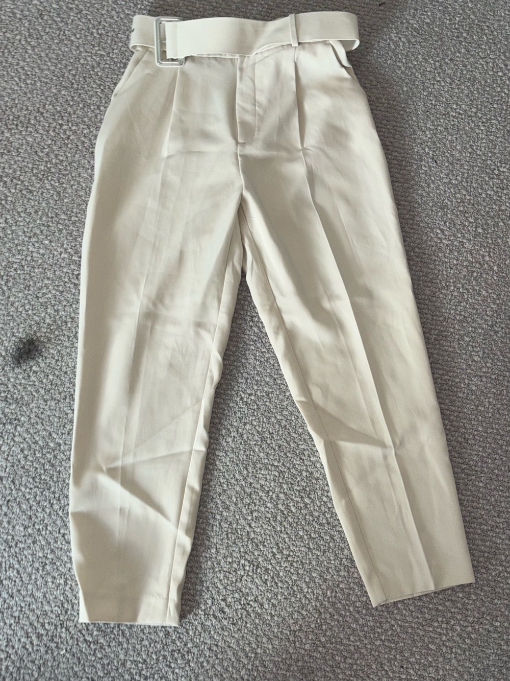 Cream High-Rise women pants